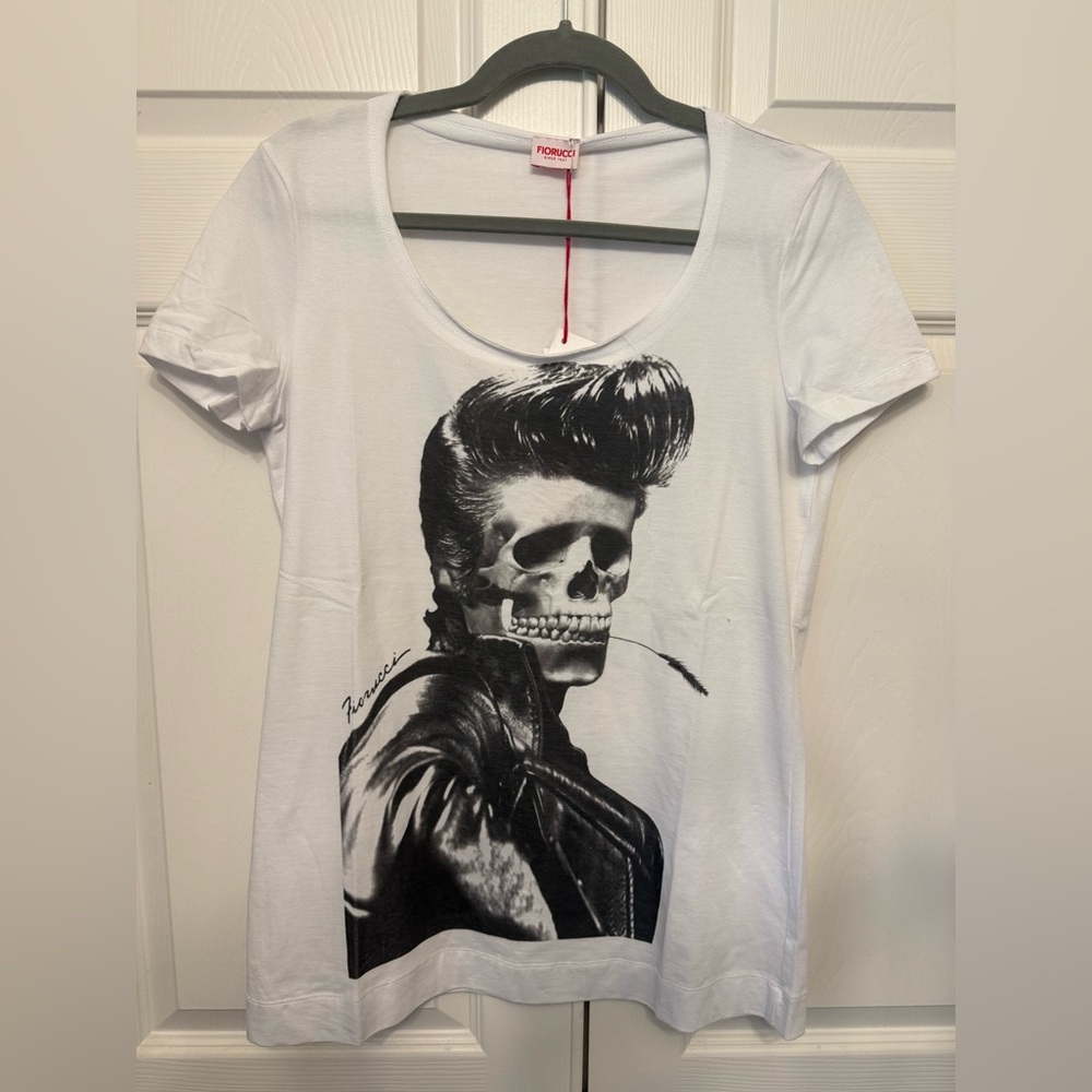 Fiorucci Rockabilly Skeleton Tee Sz M/L